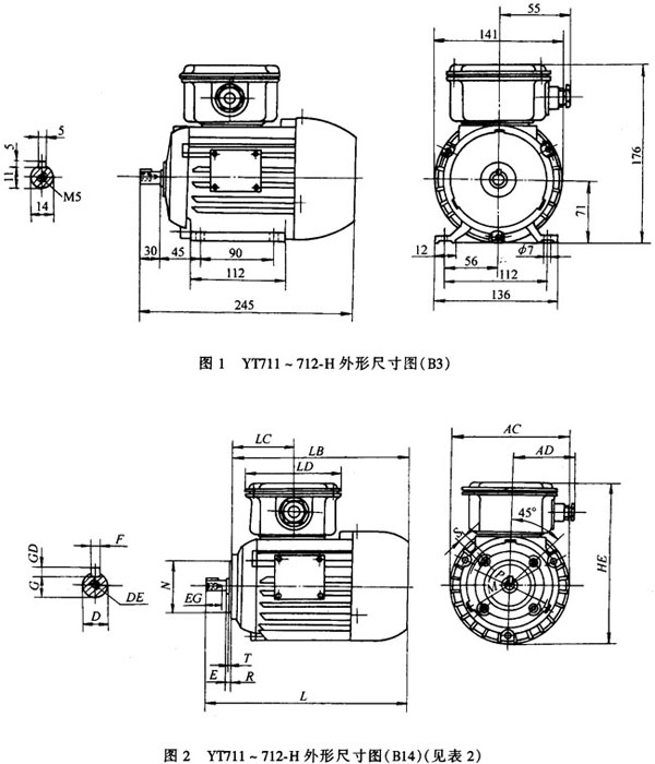 YT-H系列船用風(fēng)機(jī)用三相異步電動(dòng)機(jī)